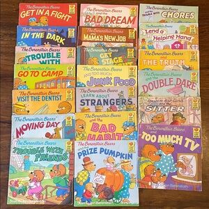 20 Berenstain Bears Mostly Vintage (few newer) Mixed Softcover Book Collection